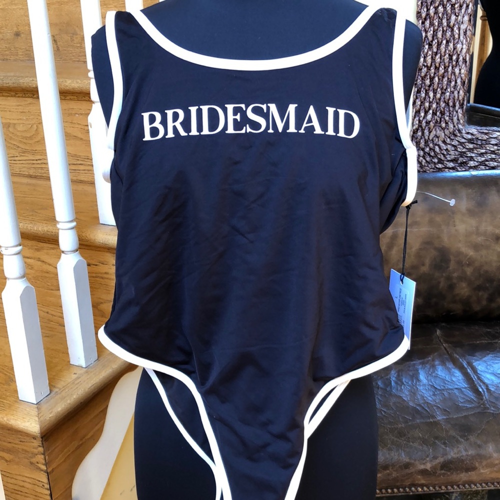 We Wore What Bridesmaid Swim Suit L New W Tags